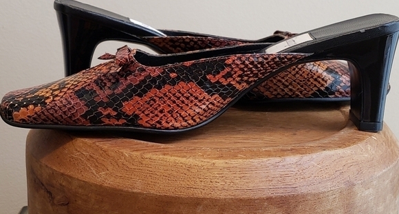 Impo Snakeskin Mules - Picture 2 of 8